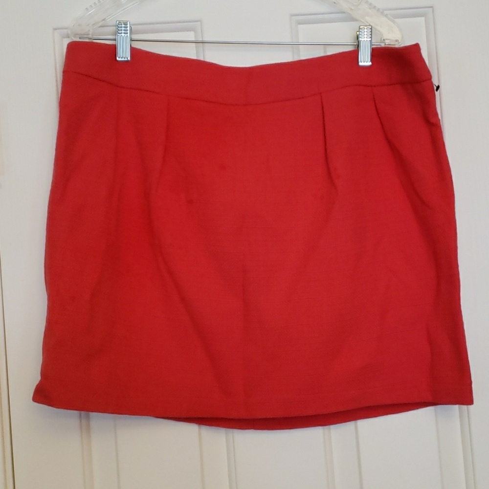 Never Worn! Vibrant Orange Mini Skirt Plus Size